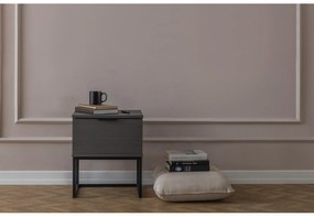 Nočný stolík Muun (antracitová čierna). Vlastná spoľahlivá doprava až k Vám domov. 1108189