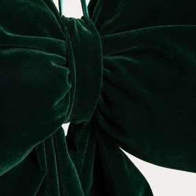 Závesná vianočná dekorácia BOWE zelená mašľa 757549