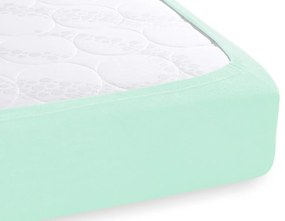 Froté napínacie prestieradlo na vysoký matrac FR-034 Mintové 140 x 200 - výška 30 cm