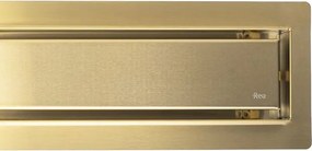 Rea Neox Pro, odtokový sprchový žľab 60cm, zlatá matná, REA-G2701
