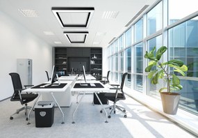 Toolight Toolight, LED stropné svietidlo 60x60x5 cm 36W 4000K APP1284-C, čierna, OSW-00942