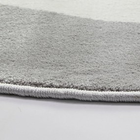 Sivý detský koberec ø 100 cm Soft – FD