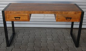furniture-nabytek.cz - Písací stôl z masívneho dreva mango 160x76x70