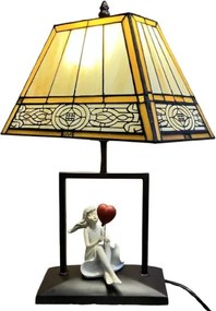 Dizajn lampa Tiffany štýl svietidlo DECOLAMP SISSI 45*Ø28*16