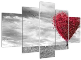 Obraz - Srdce korunou stromu (150x105 cm)