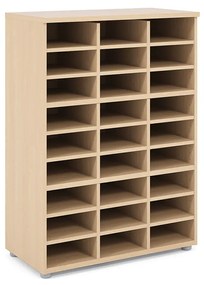 Stredná skriňa s nikou Praktik 80 x 40 x 111,7 cm, javor