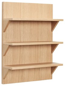 Poschodová polica v dekore duba v prírodnej farbe 40 cm Straight – Hübsch
