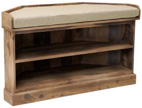 furniture-nabytek.cz - Rohový botník drevo palisander 105x60x40