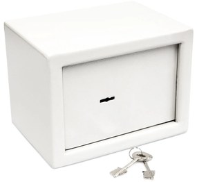 Mini trezor na stenu s kľúčom RD10086 (23 cm) – biely