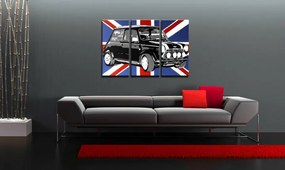 Ručne maľovaný POP Art obraz MINI COOPER