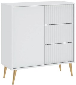 Komoda 1D3S Barcelona biela