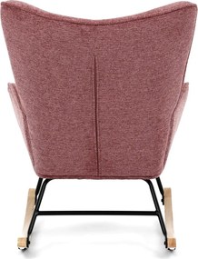 Hojdacie kreslo FABIAN — látka, ružová