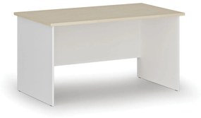 Kancelársky písací stôl rovný PRIMO WHITE, 1400 x 800 mm, biela/grafit