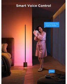 Govee - LED Stojacia lampa s reproduktorom Pro RGBICWW Wi-Fi + DO