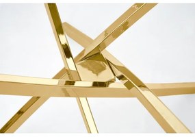 Jedálenský stôl ESTEN číry/zlatý