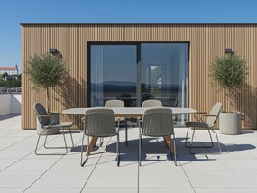 Montana Veneto stolová súprava 1+6 zelená