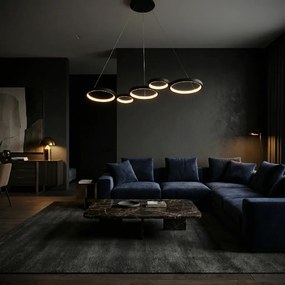 Toolight Toolight, LED stropné svietidlo 85cm, 35W, 4000K, 2000lm, APP1923-CP, čierna, OSW-66065