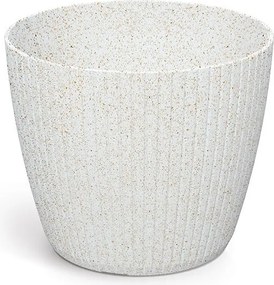 Kvetináč LAMIE ECOWOOD biely