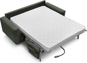 Zelená pohovka na každodenné spanie/rozkladacia 220 cm Cocoone – Bobochic Paris