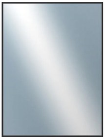 DANTIK - Zrkadlo v rámu, rozmer s rámom 60x80 cm z lišty Hliník čierna (7003021)