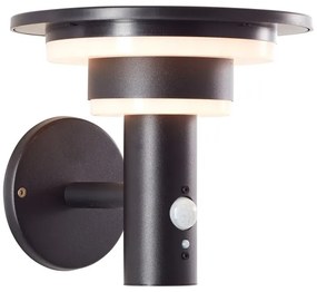 Brilliant - LED Solárne nástenné svietidlo so senzorom GARVINA LED/3W/3,7V IP44