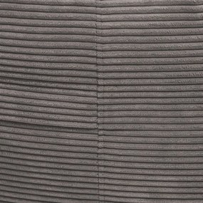 Tmavohnedý menčestrový sedací vak Roll 190 – SLOWDOWN