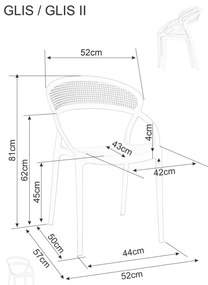 Jídelní židle Glis černá