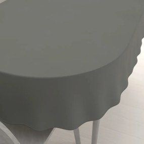 Biante Teflónový oválny obrus - Paris TF-124 Tmavo sivý 50x100 cm