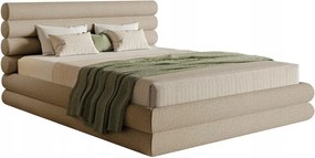 Manželská posteľ 180 cm Buffalo (rošt úl. priest.) (béžová čierna)