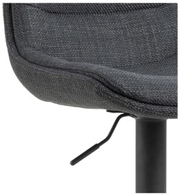 Sivá barová stolička s nastaviteľnou výškou (výška sedadla 65 cm) Adisa – Actona