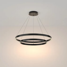 Maytoni MOD058PL-L74B3K - LED Luster na lanku RIM LED/88W/230V pr. 80 cm čierna