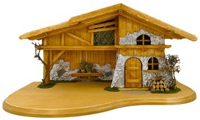 AMADEA Drevený betlehem BEZ FIGURÍK 65 cm