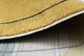 Koberec FUSION 7158 biely / žltý / modrý