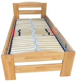 Jednolôžková drevená posteľ z buku Mirabel3 80*200cm, 80x200 cm, Olejový vosk
