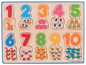 Bigjigs Toys Počítacie puzzle 2