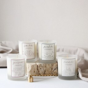 Bella Rose Ručne liata sójová sviečka Bornholm 220 g