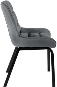 Stolička Saranda zamat - tmavo šedá
