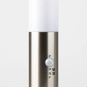 BRILAGI - Vonkajšia lampa so senzorom NOVA 1xE27/15W/230V 40 cm IP44 matný chróm