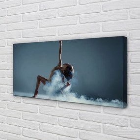 Obraz canvas Žena tancuje dym 140x70 cm