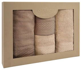 BAVLNENÉ UTERÁKY SOLANO SADA 2 KS 50X90 CM, 2 KS 70X140 CM VIACFAREBNÁ