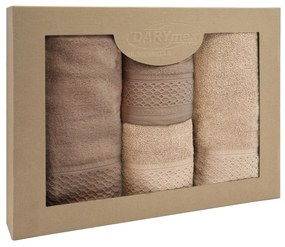 BAVLNENÉ UTERÁKY SOLANO SADA 2 KS 50X90 CM, 2 KS 70X140 CM VIACFAREBNÁ