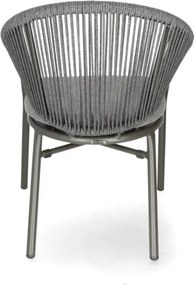 CUBA LIBRE  záhradná stolička s podrúčkami antracit