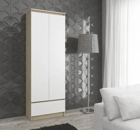 Uzavretý regál R60 2D 1SZ CLP dub sonoma / biely