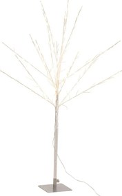 Dekorácia strieborný svietiaci stromček Tree Bare Led M - 56*56*100 cm