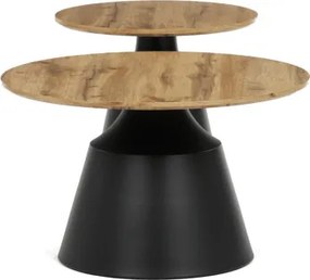 Set dvoch konferenčných stolíkov CT-F4150 ART dub artisan / čierny