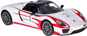 Auto na diaľkové ovládanie Rastar Porsche 918 Spyder 1:14 so svetlami - biele