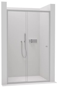 Cerano Varone, posuvné sprchové posuvné dvere 110x195 cm, 6mm číre sklo, chrómový profil, CER-CER-DY505-110-195