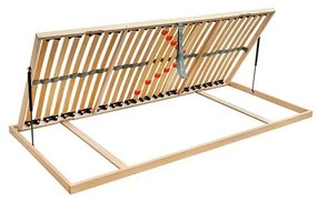 Pružný lamelový rošt s bočným výklopom na piesty ODENSE 200x90 cm ľavý