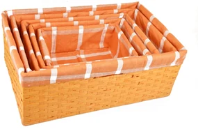 Úložný box oranžový Rozmery (cm): 26x18, v. 10