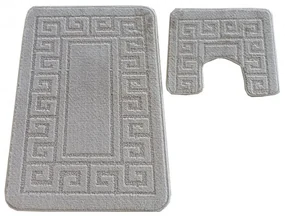 Sada kúpeľňových koberčekov Montana Ethnic Sand Grey